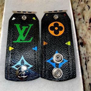 NEW BLACK MULTICOLORED LV WITH LOGO